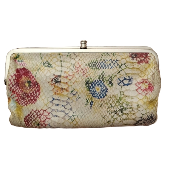 HOBO Handbags - Hobo Lauren floral snake texture double frame wallet